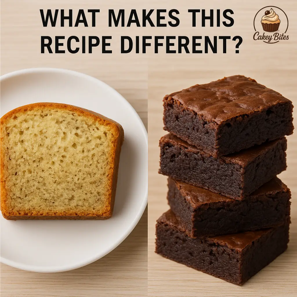 Banana bread brownie with rich chocolate marbling—showing what makes this hybrid dessert unique and irresistible. Square slice of banana bread brownie with a moist texture and rich chocolate-banana marbling, highlighting the fusion of banana bread and classic brownie elements.