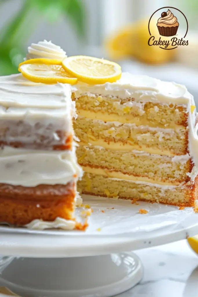 Sugar-free lemon cake sliced and plated with minimalist elegance—highlighting natural beauty and healthy indulgence. Sliced sugar-free lemon cake served on a white plate with minimalist styling, showcasing a clean and elegant presentation for healthy dessert plating.