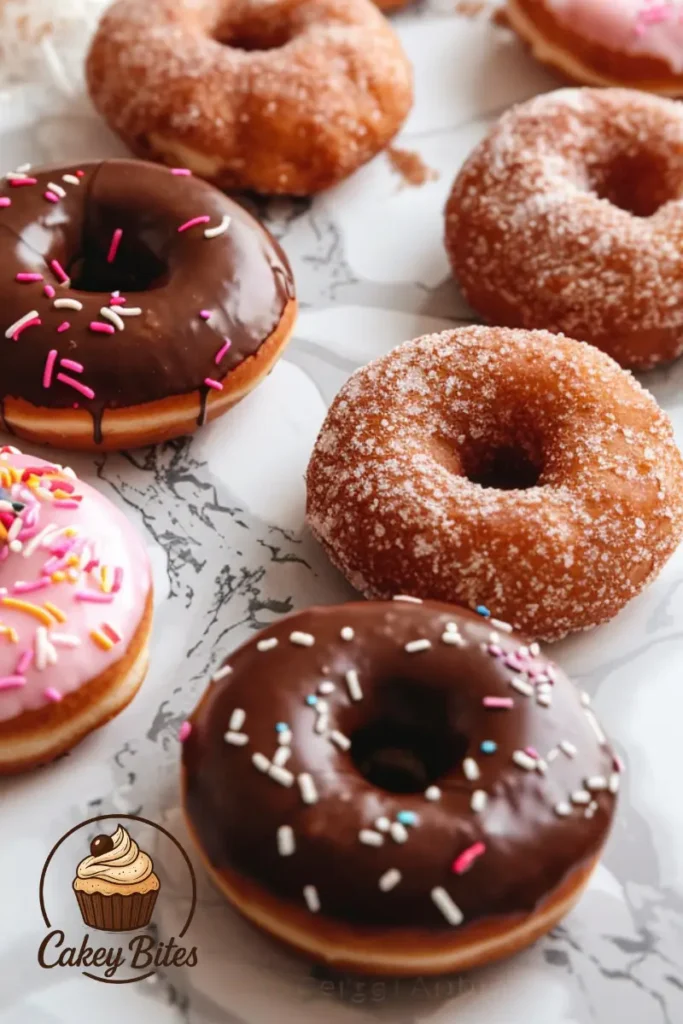 Final blog scene with chewy mochi donuts, highlighting the conclusion of the article answering the question: are mochi donuts gluten free. Final blog scene with chewy mochi donuts and labels, illustrating the conclusion of the article answering the question are mochi donuts gluten free.