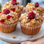 Golden-baked Buffin Muffins topped with nuts and berries, visually representing the viral popularity and artisanal appeal of this muffin-croissant hybrid.