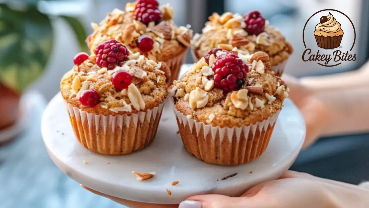 Golden-baked Buffin Muffins topped with nuts and berries, visually representing the viral popularity and artisanal appeal of this muffin-croissant hybrid.